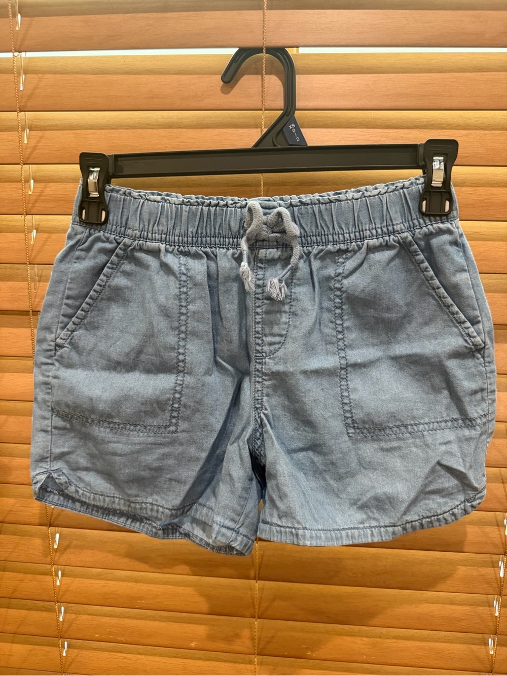 GAP Kids Light Denim Drawstring Waist Shorts
